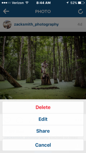 The SHARE button can bring you to other Apps
