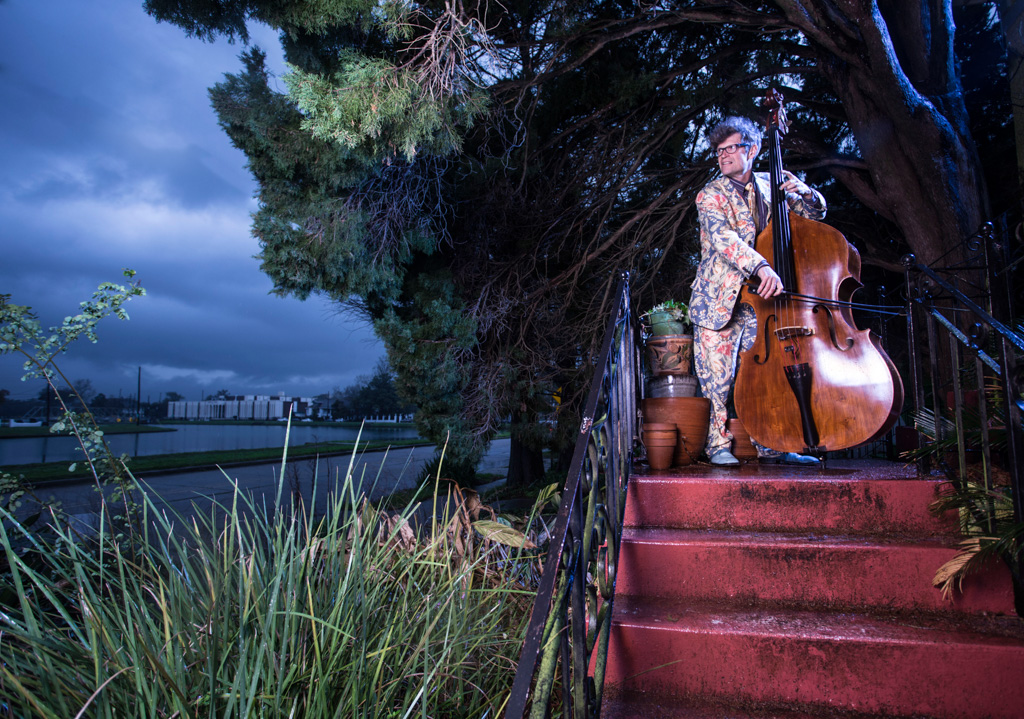 James Singleton on his front porch Bayou St. John New Orleans, LA. ©Zack Smith Photography